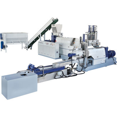 주문 진공 플라스틱 재활용 장비 이중 단계 플라스틱 펠레팅 시스템 PLC 제어 online manufacture