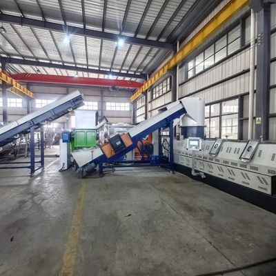 주문 PP PE 추출기 플라스틱 펠레티싱 라인, 펠레티싱 기계 두 단계 500kg/Hr online manufacture