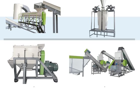 주문 500kg/Hr PET 플라크 펠렛화 기계 SSP 시스템으로 자동 펠렛화 재활용 기계 online manufacture