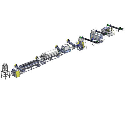 PP PE 폐기물 필름 재활용 기계 필름 세탁 기계 1000kg/hr