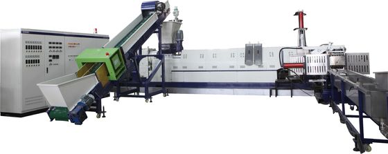 이중 단계 단일 나사 추출기 자동 PE 필름 세척 시스템 전기 난방