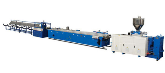 전기 플라스틱 파이프 진압 기계 HDPE PP 파이프 진압 라인