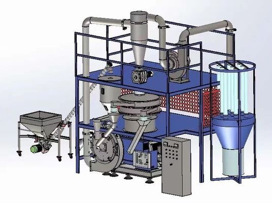 LDPE / HDPE 플라스틱 granulator 재활용용용 플라스틱 분말기
